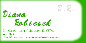 diana robicsek business card
